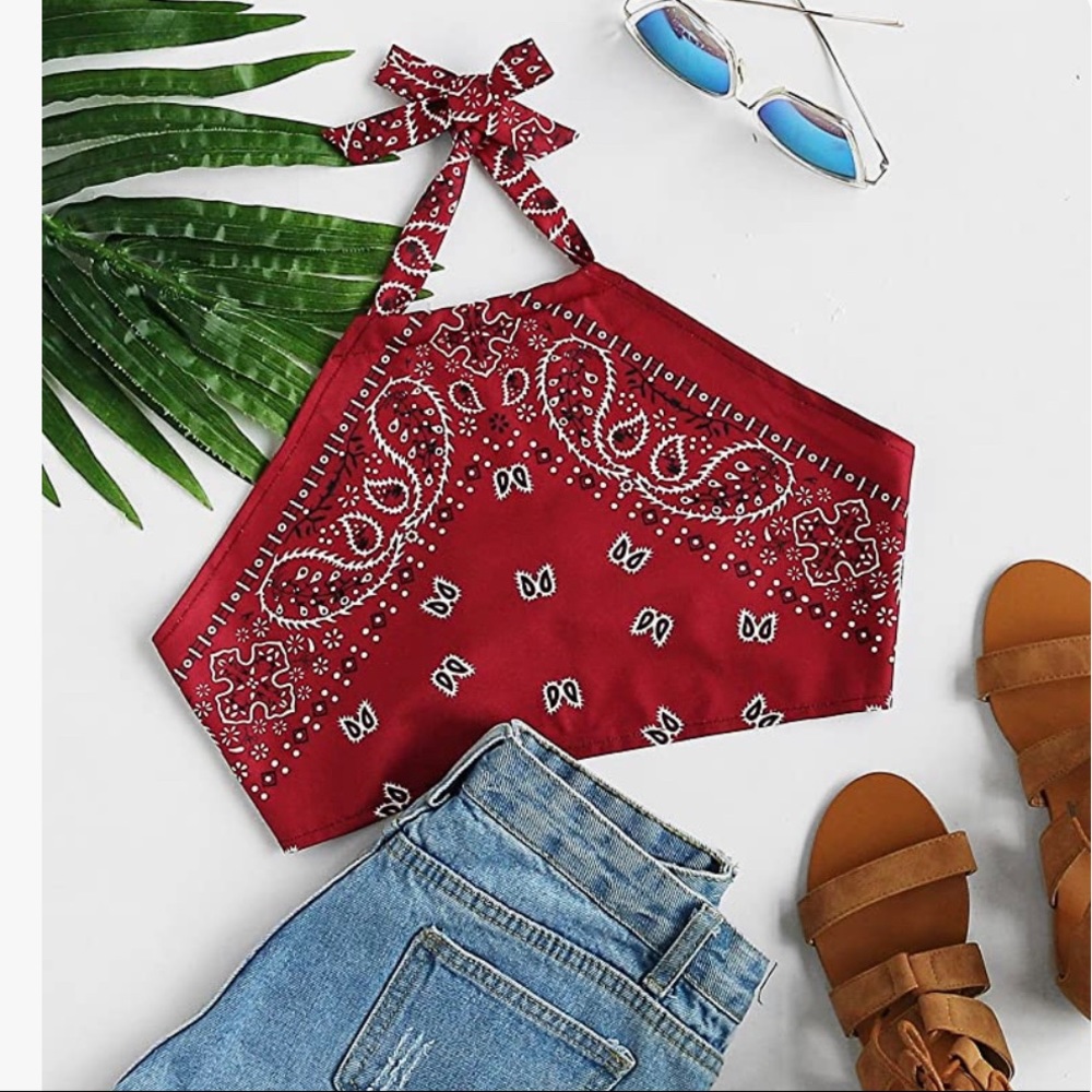 Red handkerchief top❤️